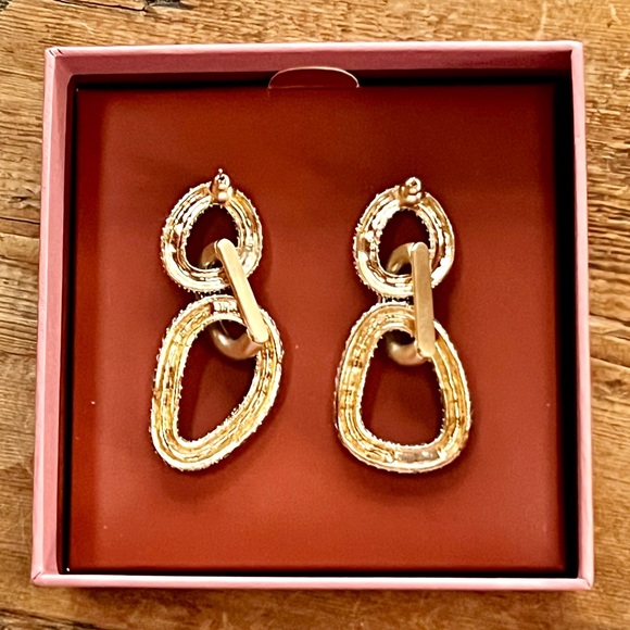 🌺🎉HP🎉🌺 NWT Reyes Crystal Earrings Light Sapphire - Picture 9 of 16